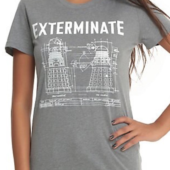 Doctor Who Exterminate Dalek T-shirt - Picture 1 of 5